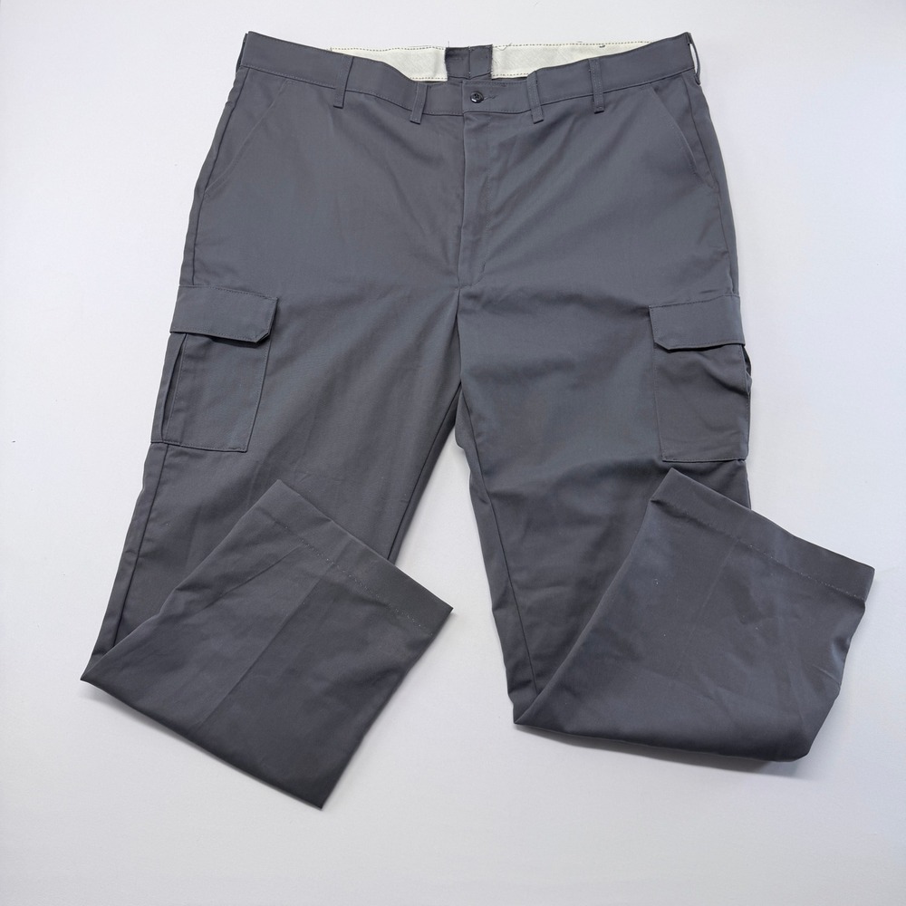 Red Kap PT88CHO Mens Charcoal Grey Industrial Cargo Work Pants 46 x 31